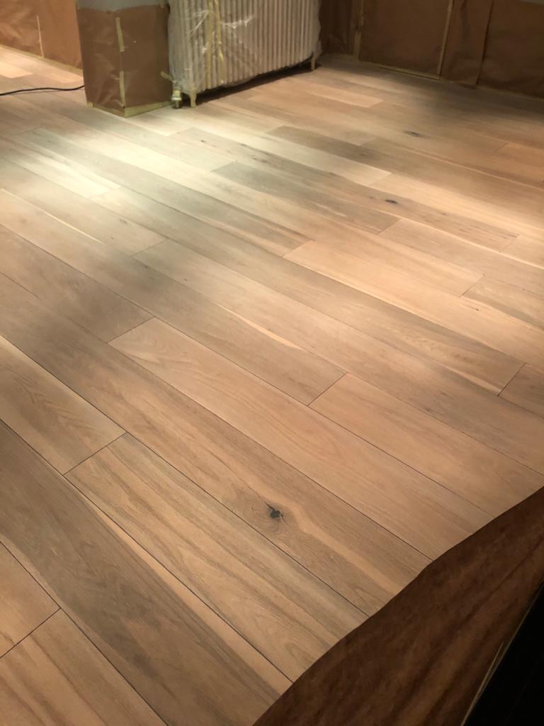 Example Natural Oak Floor Refurbishment Project - Floor Preparation #1