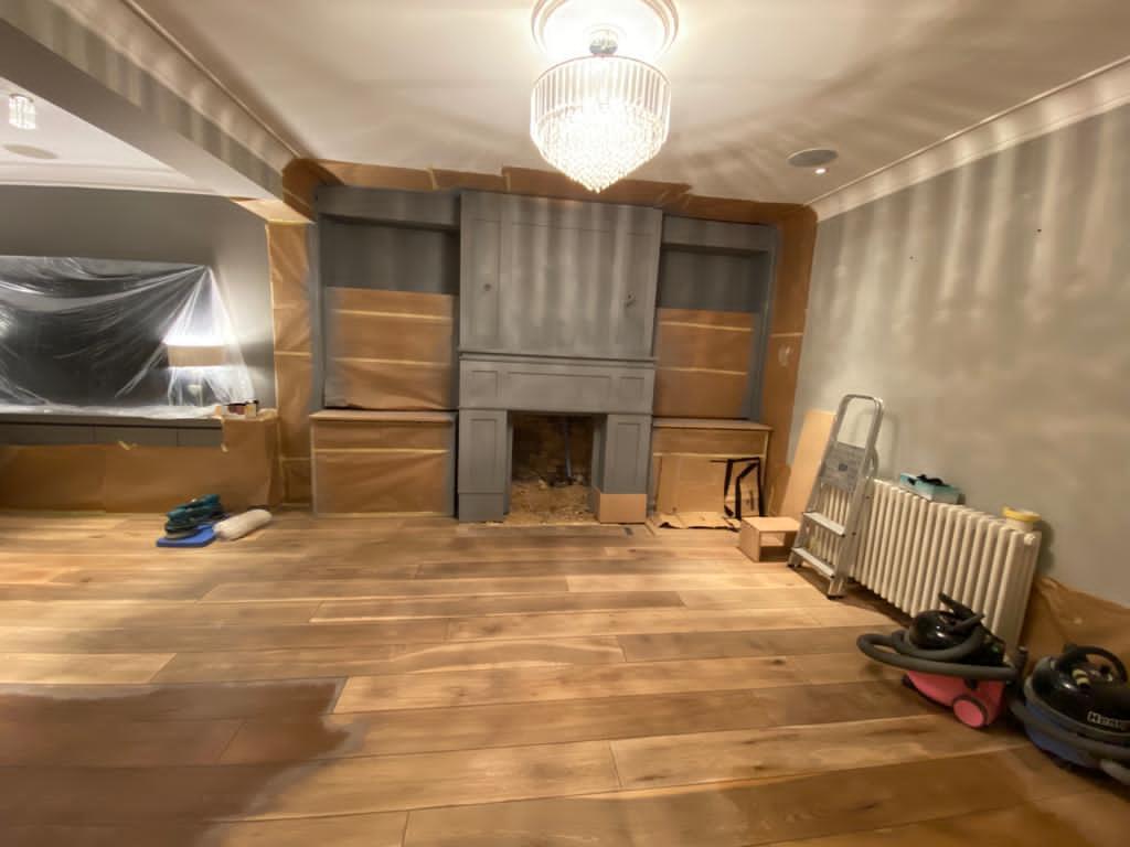 Example Natural Oak Floor Refurbishment Project - Floor Preparation #2