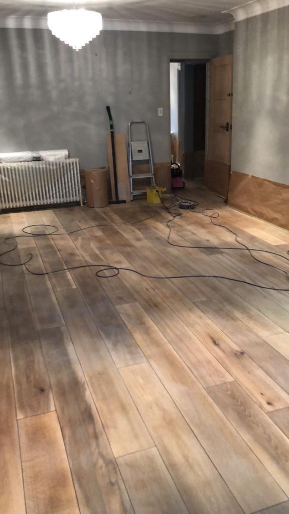 Example Natural Oak Floor Refurbishment Project - Floor Preparation #5